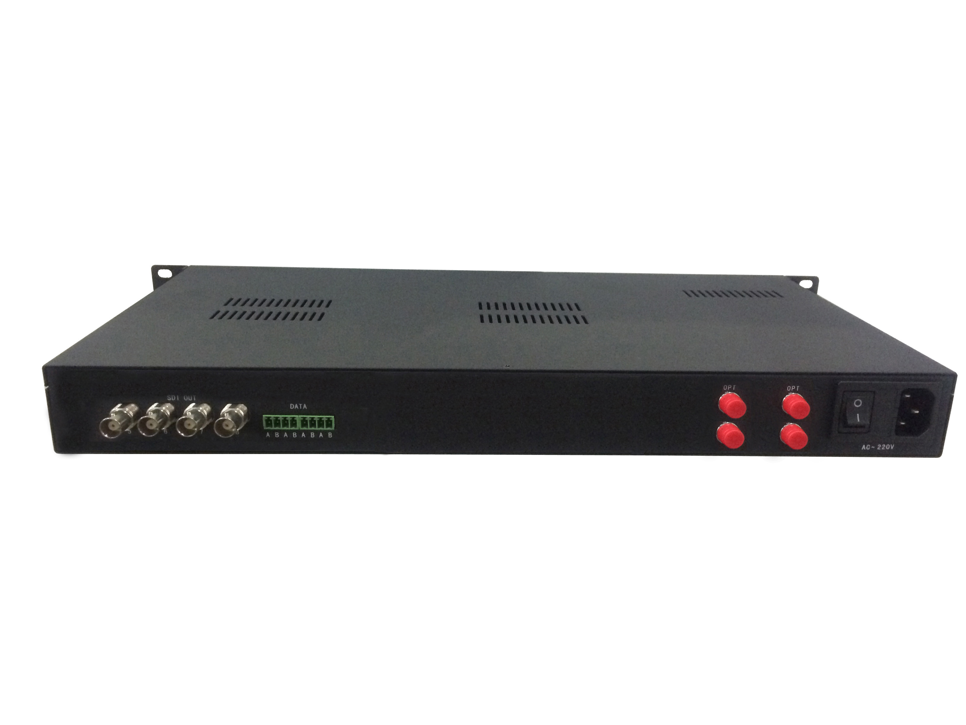 SDI Fiber Extender with 4-ch audio,1-ch data, 1-ch Ethernet