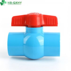 UV Protected PVC Union Valve Blue and Milk White for Household Usage from Top