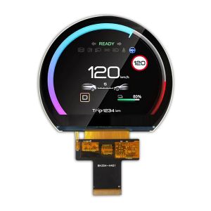 3.54 Inch Round LCD Panel 1000nits Brightness 40pin SPI RGB Interface