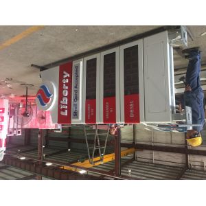 30mm ACM Commercial Pylon Signs Custom Brushed / Polished Finished