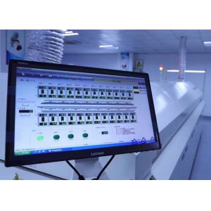 SMT Infrared Reflow Soldering Machine For LED Light Hot / Cool Air White Color