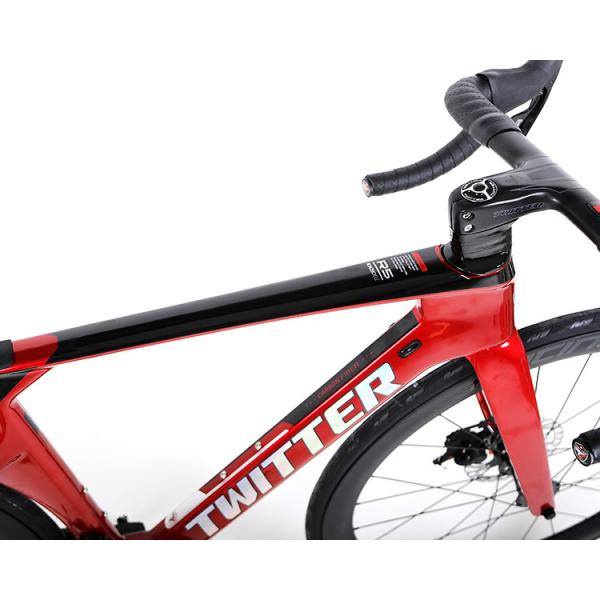 R5 Disc Brake Twitter Road Bike Thru Axle 22 Speed With Carbon Wheels