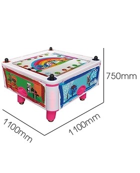 Kids Coin Pusher 4 Person Air Hockey Arcade Game Machine 50Hz 380W