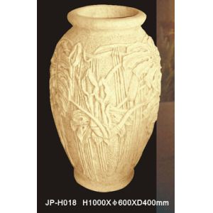 Lightweight Sandstone Planter Pot Hand Carved Customized