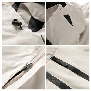 2023 Wholesale Custom embroidery logo waterproof Zipper softshell Jacket