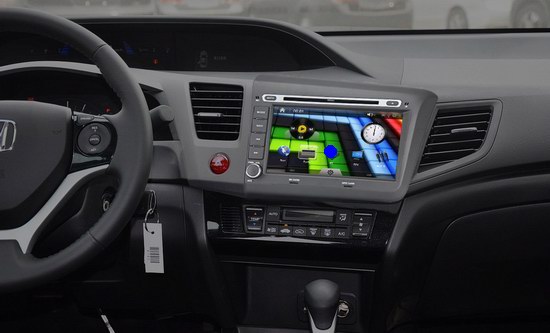 8 Inch 2012 Honda Civic Car Radio with HD Digital touch Screen mp3 mp4 player OCB-8631