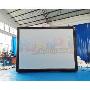 Cinema Projection Show Air Inflatable Movie Screen For Advertising