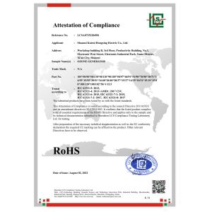 Shaanxi Kairuihongxing Electronic Co., Ltd. Certifications