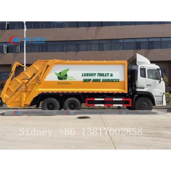 Dongfeng Kinland 6X4 Compression Garbage Truck With Q235B Steel Body