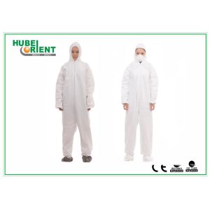 Full Body Waterproof Disposable Microporous Coverall 40gsm