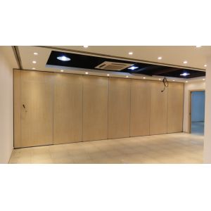 Conference Room Folding Operable Partition Walls Aluminum Hanging Suspension