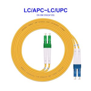 Optical Fiber Cable LC/APC To LC/UPC Single-Mode Dual-Core Carrier-Grade OS2