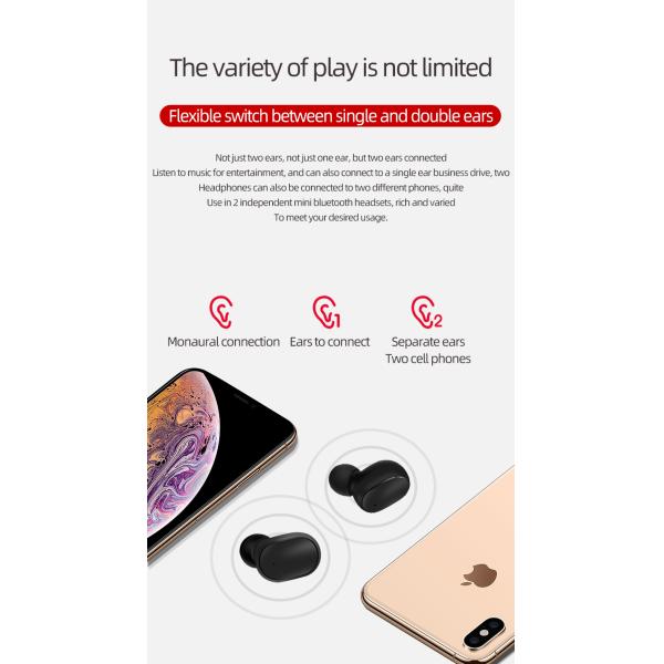 Portable Health Care Products Cherry Blossom Powder A8S Bluetooth Wireless Earphone