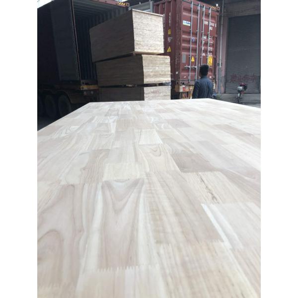 Eco Friendly Glue Used Grade Carbonized Yellow Rubber Finger Joint Hardwood Board