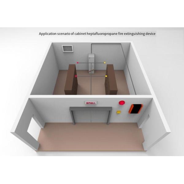 DC24V/1.5A FM200 Cabinet System Compact Powerful Fire Suppression For Businesses