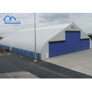 China Industrial PVC Cover Outdoor Curve Tents Aluminum Frame Strong Structure For Storage Wedding Party on sale