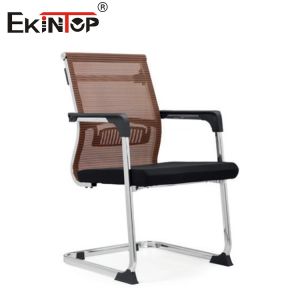Breathable Mesh Back Office Chair With Curved Metal Frame