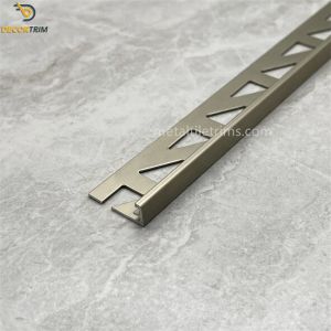 Brushed Tile Trim 12mm Edge Trim Matt Titanium / Silver / Gold