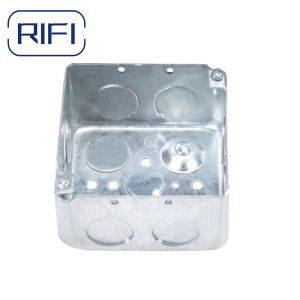 OEM 5x5 Electrical Conduit Boxes Square 2 Gang Metal Electrical Box