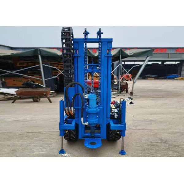 Crawler Mounted Drilling Rig Machine 30m-100m Drill Depth Equipped With Diesel