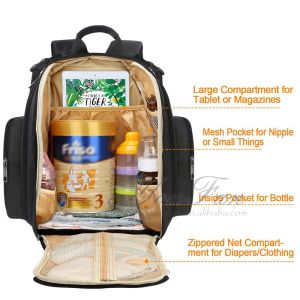 Waterproof Baby Travel Bag cotton baby diaper bag