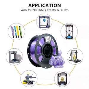 IBOSS 3D Printing Filament 1.75mm Flash Point Purple PETG Filament