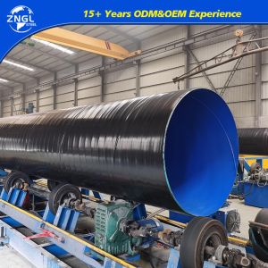 Round Welded Carbon Steel Pipe Polished Spiral API5L PLS2 ODM