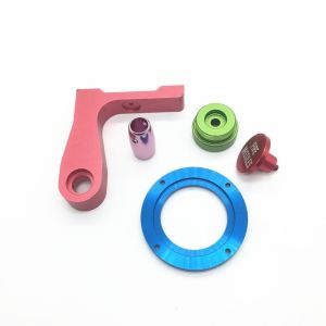Micro Al7075 Anodized Brushed CNC Aluminum Shaft Parts