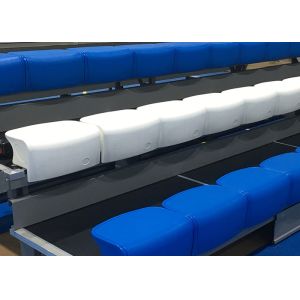 Manually Operated Retractable Modular Grandstands High School Telescopic Gym