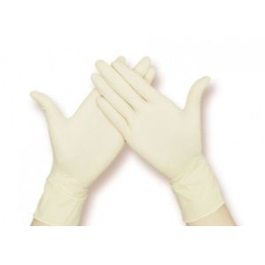 Better Fit And Tensile Strength Medical Latex Exam Gloves 12pcs/Bag Disposable