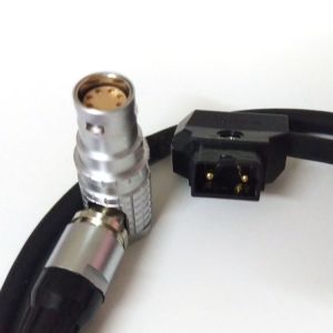 Right angle Arri Alexa Mini Power Cable Lemo 8 Pin To Ptap For Camera