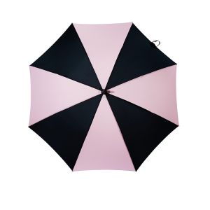 Manual Open Windproof Pongee Straight Handle Umbrella Women Design