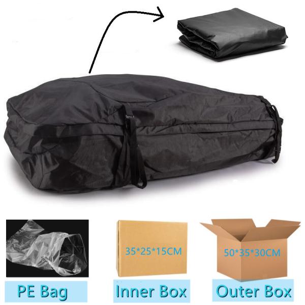600D Oxford Fabric Car Rooftop Bag With 4 Reinforced Straps