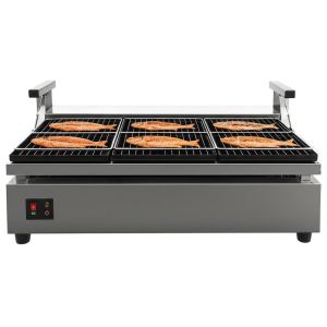 Commercial Electric Fish Grill Machine 6 Compartments 350KG