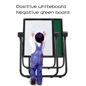 U Shape Double Sided Whiteboard / Children'S Easel Magnetic Chalkboard