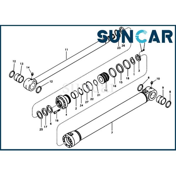 VOE14589130 VOE 14589130 14589130 Boom Cylinder Seal Repair Kit For EC210B EC240B SUNCARVO.L.VO Heavy Parts