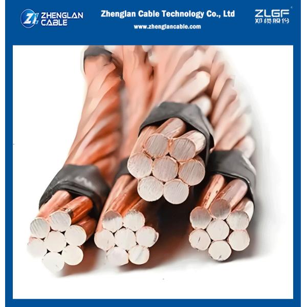 Wholesale CCS Ground Rod Conductor Wire Bare Copper Clad Steel Electric Stranded Wire for Power engineering project