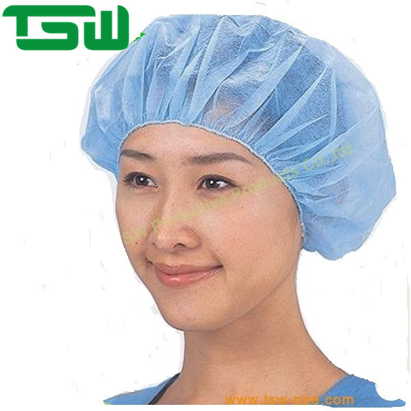 Buy Lightweight PP SMS Disposable Bouffant Caps For Nurse at wholesale prices