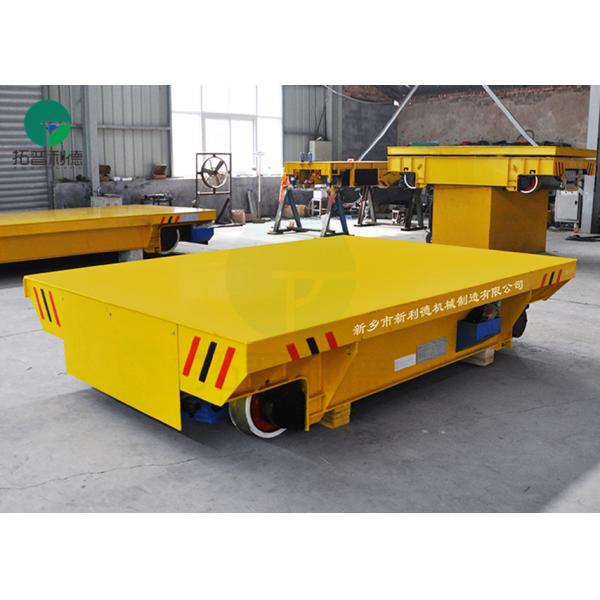 Shipyard Steel Rod Transport Battery Operated Motorized Transfer Car On Railroad