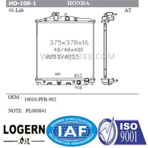 19010-PFB-902 16mm Full Aluminum Radiator Honda Life 01-03