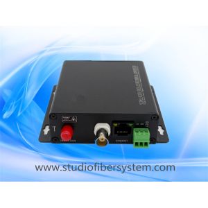 Quality Outdoor RS485 data Ethernet HDCVI to fiber converter for PTZ data&amp;1ch 10/100M ethernet&amp;1CH720P 1080P CVI over fiber 20KM for sale