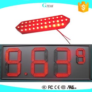 Self-Service Business 8mm Pixel Pitch Double Sided LED Gas Sign with 12 Inch