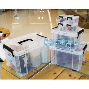 eco-friendly transparent plastic container multipurpose storage box for home,