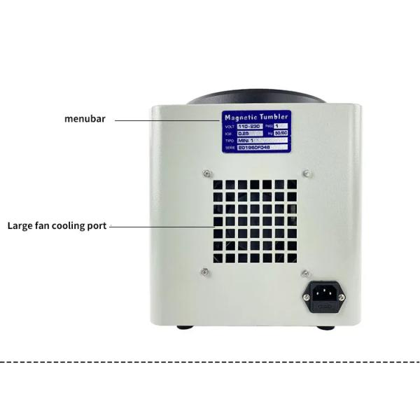 Tooltos 250W Jewelry KT-185 Magnetic Tumbler Polishing Machine With 600 Grams Glass Barrel