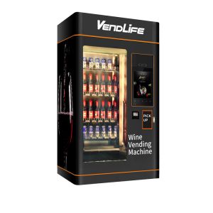 Multimedia Wine Vending Machines 550kg Gross Weight Easy Remote