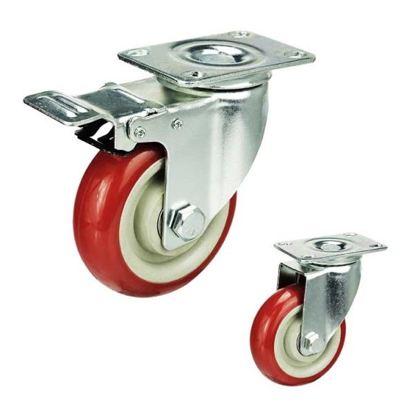 Buy Wholesales 100mm PVC Medium Duty Casters at wholesale prices