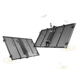 IP65 P8mm Transparent LED Curtain Display 1R1G1B LED Glass Screen