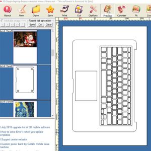 Custom Mobile Daqin Laptop Skin Cutting Machine PASS CE