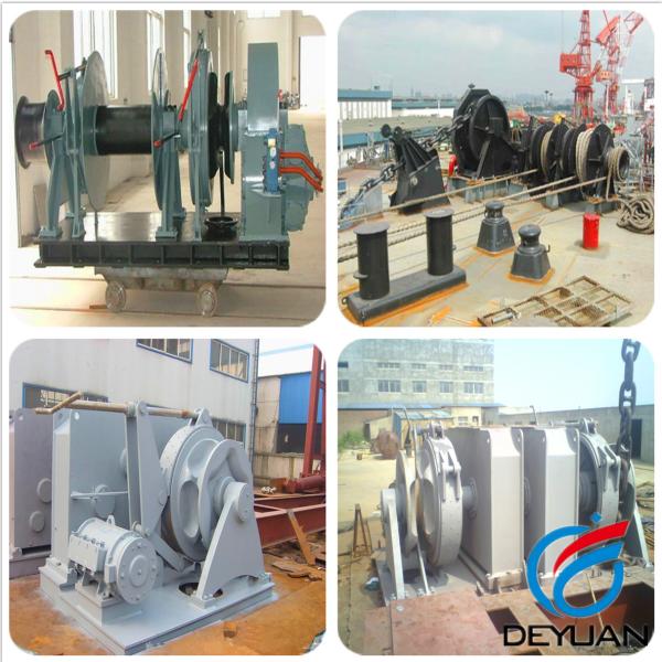 Marine Manual Anchor Windlass , 20KN - 1000KN Hydraulic Anchor Windlass