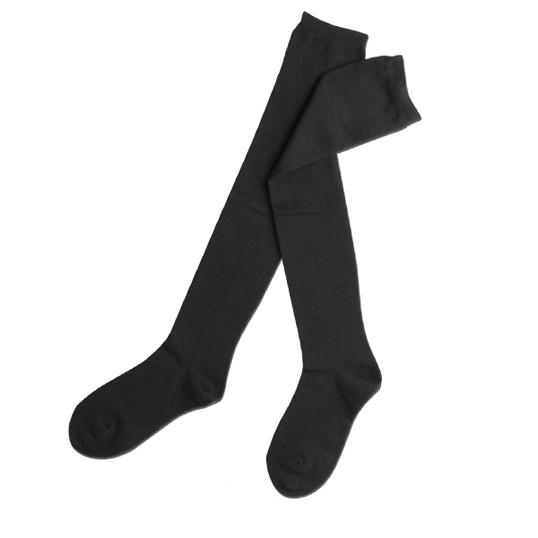 Buy Single-Cylinder knitted custom Over the knee student's socks at wholesale prices